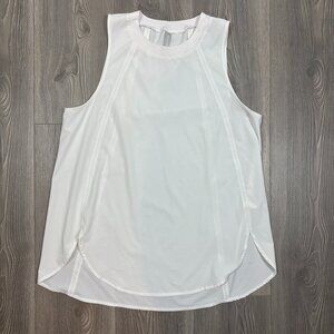 Athleta White Zephyr Workout Tank Top Women’s Medium Activewear Gym Running